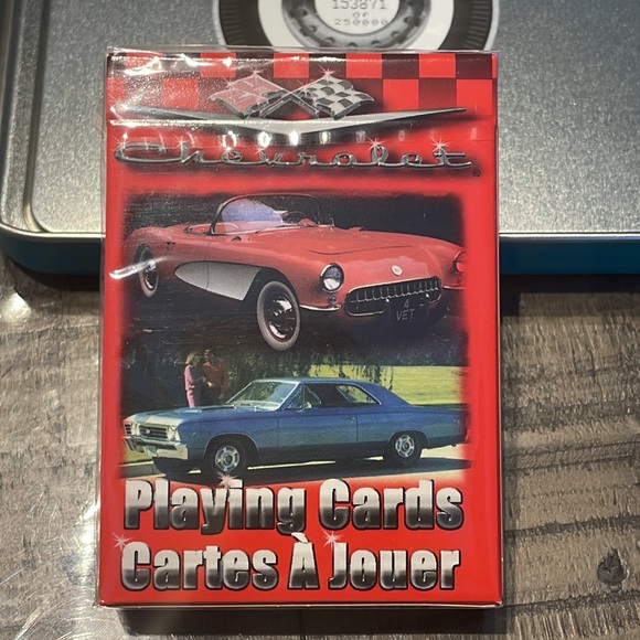 Classic Chevrolet Playing Cards Limited Edition Numbered Collector Tin 2 Decks - Picture 5 of 11